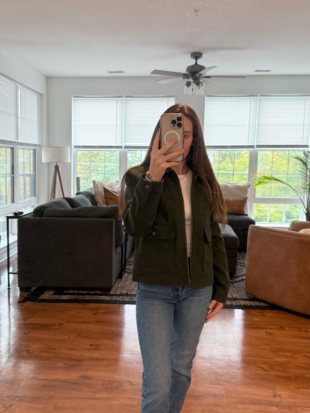 Banana Republic Olive Green Utility Jacket
